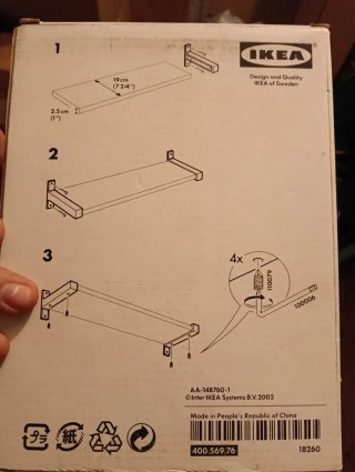 Soportes Estantería Ikea Bjarnum Metal