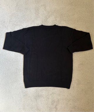 Maglione Ami Paris nero con cuore rosso