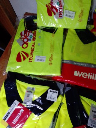 Polo alta visibilidad Velilla manga corta