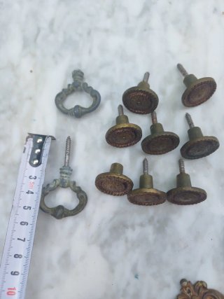 Tiradores vintage metalicos antiguos