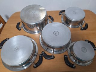 Batería de Cocina AMF acero inoxidable