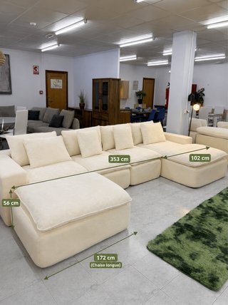 Sofá modular beige grande ¡OPORTUNIDAD!