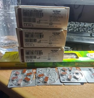 Pilas Rayovac Extra 312 AUX-6XEMF (60 uds)
