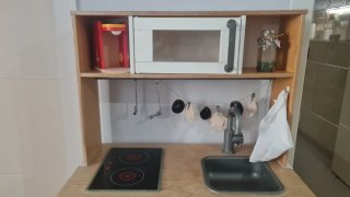 Cocinita de madera Ikea