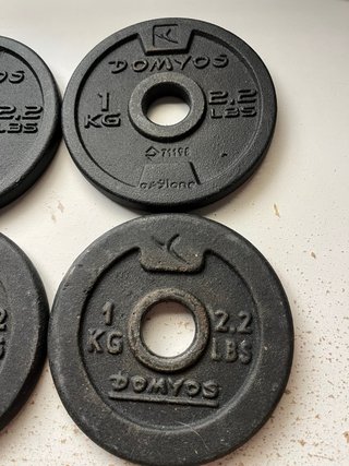 4 discos de pesa Domyos 1kg