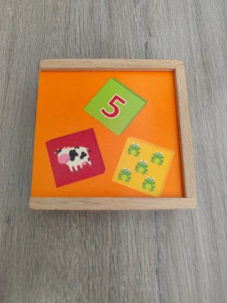 Juego de números madera educativo