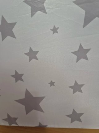 Barrera de Cama Infantil Estrellas Grises