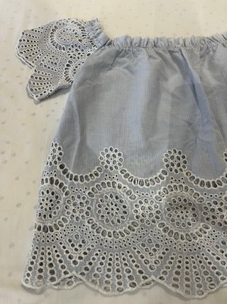 Blusa fluida azul