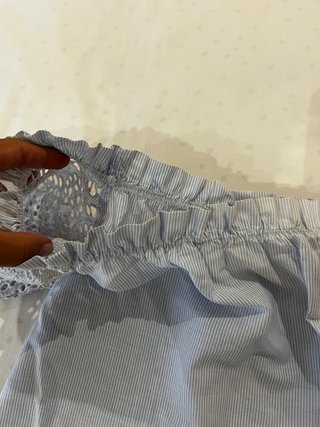 Blusa fluida azul