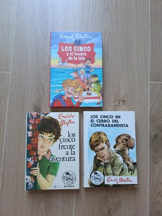 3 libros de "Los Cinco"