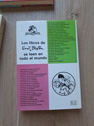 3 libros de "Los Cinco"