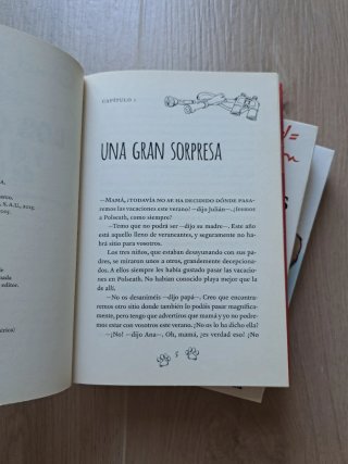 3 libros de "Los Cinco"