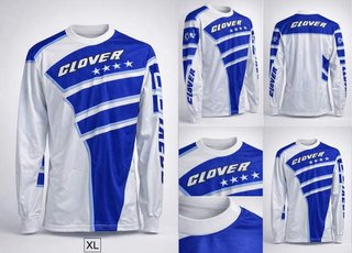 Camiseta T-XL De Moto Clover Azul