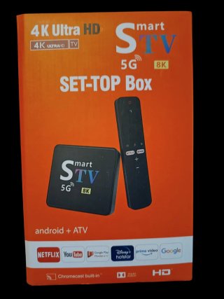 STV Smart TV Box 4K Ultra HD 5G 8K