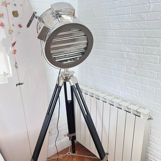 Lámpara Trípode Foco Vintage