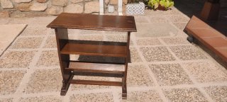 Revistero/Mesa Auxiliar Madera Maciza Vintage