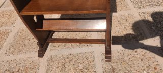 Revistero/Mesa Auxiliar Madera Maciza Vintage
