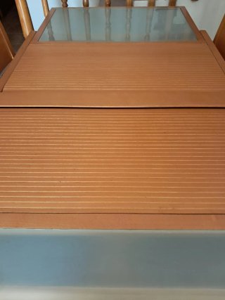 Mesa comedor extensible con 4 sillas