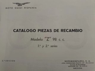 Catálogos despiece Moto Guzzi Hispania y Indian