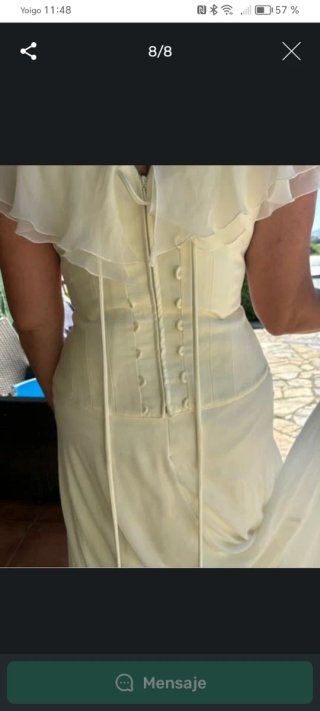 Vestido de Novia Blanco/Amarillo