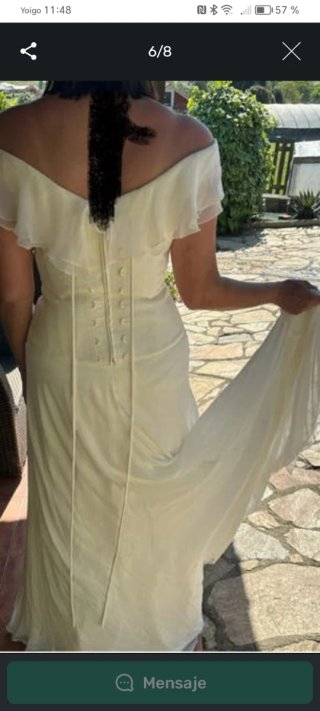 Vestido de Novia Blanco/Amarillo