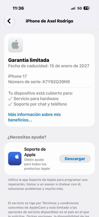 iPhone 17 256GB Negro