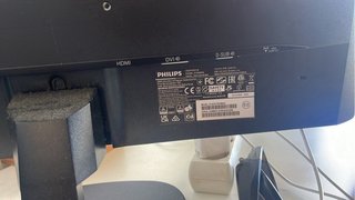 Monitor Philips 243V7QDSB 23.8 Negro/Azul