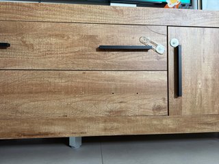Mueble TV madera y metal