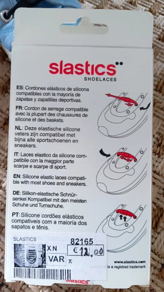 Cordones elásticos Slastics para calzado infantil