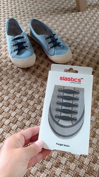Cordones elásticos Slastics para calzado infantil