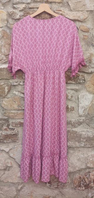 Vestido midi estampado verano talla M
