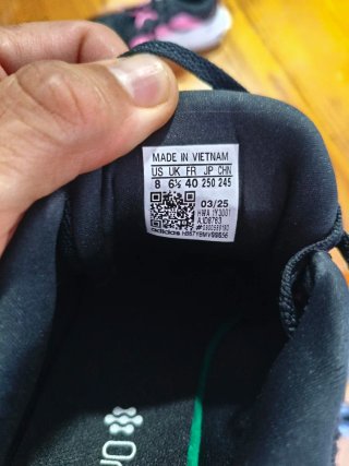 Zapatillas Adidas Niña Talla 40 Negras Rosas