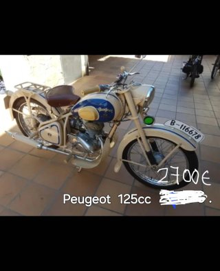 Lambretta 125 cc Scooter Roja y Blanca