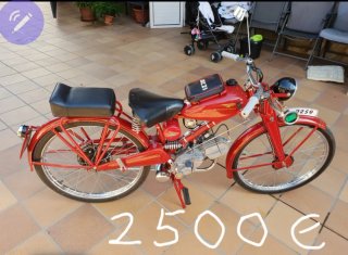 Lambretta 125 cc Scooter Roja y Blanca