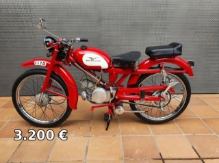 Lambretta 125 cc Scooter Roja y Blanca