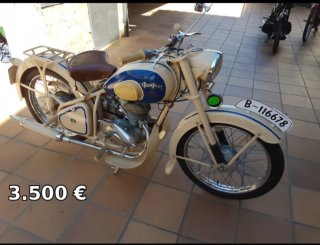 Lambretta 125 cc Scooter Roja y Blanca