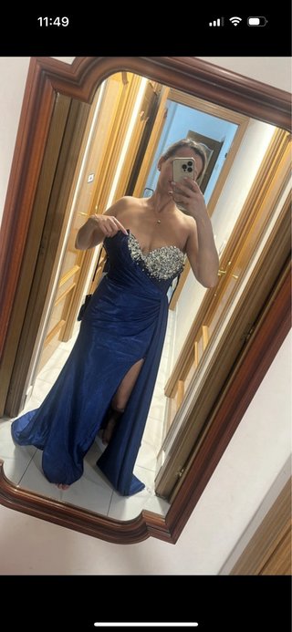Vestido de fiesta Voguethelabel azul