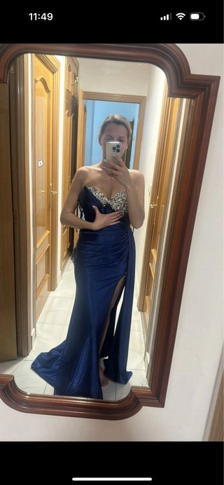 Vestido de fiesta Voguethelabel azul