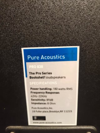 Altavoces Monitores PureAcoustic