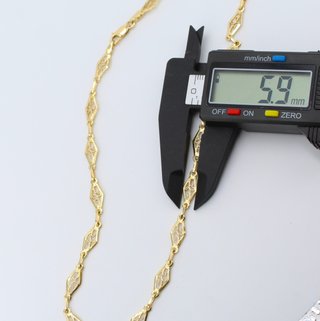 Cadena de oro de 18k. Peso: 11.84 gr.