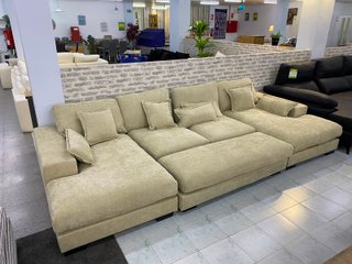 Sofá Cama Beige Tela Nuevo - ENVIO GRATIS