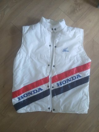 Chaleco Vintage Honda Blanco