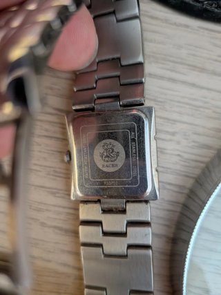 Reloj Racer Mujer Cuadrado Negro/Plata