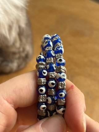 2 Braccialetti con Occhio di Allah