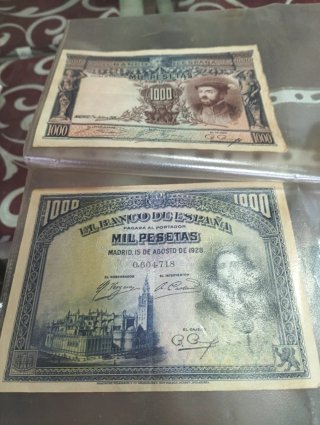 2 Billetes 1000 Pesetas Banco de España
