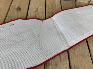 Faja Lumbar Stylmartin Rojo/Blanco 100CM