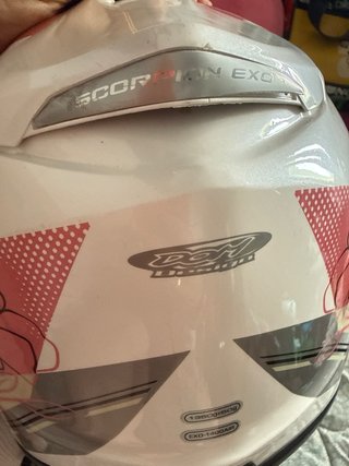 Casco Scorpion 1400 Air Talla S Blanco/Rosa