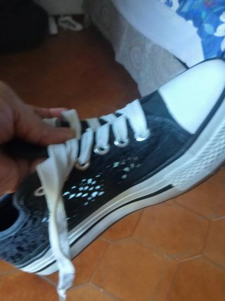 Scarpe donna nere e bianche