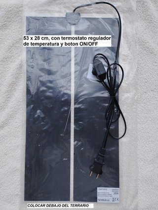 manta termica 53x28 calefactor reptiles grande