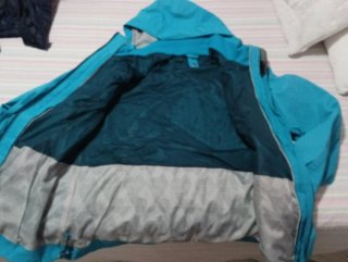 Chaquetón azul para el frío
